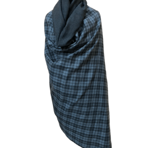 Gents check reversible shawl lohi